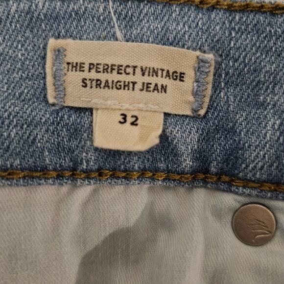 Madewell Jeans The Perfect Vintage Straight Jean Womens Size 32 Light Wash Denim - Picture 11 of 16